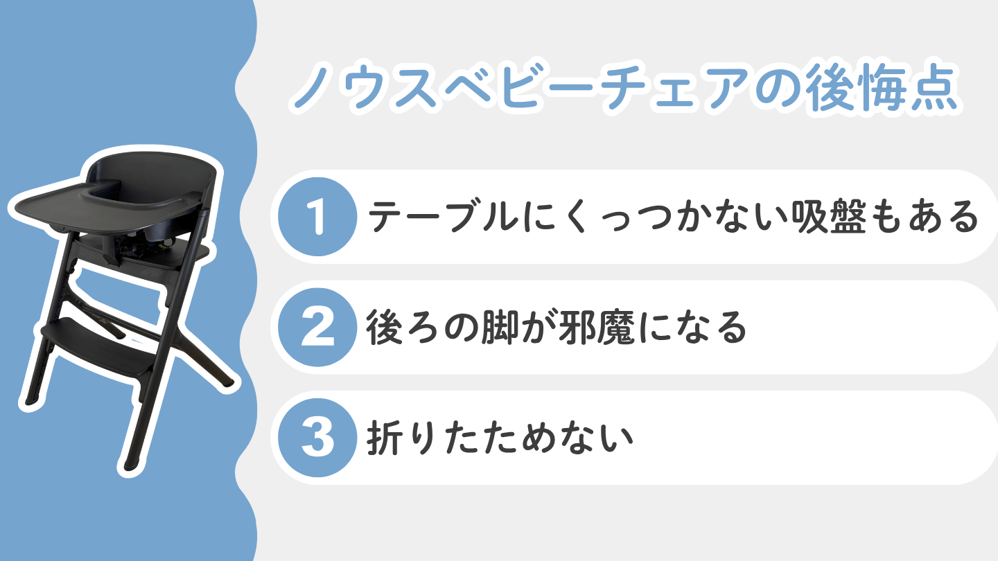 NOVUS(ノウス)ベビーチェアの後悔した点