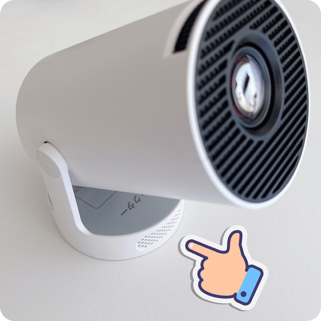 Philoentプロジェクターの内臓スピーカー（前面）