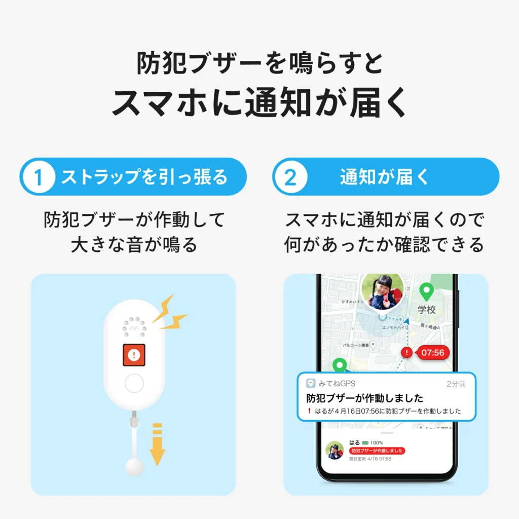 みてねみまもりGPSトークPlusの特徴②